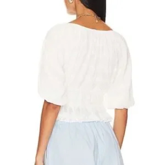 Mink Pink Abella top blouse Large white - Picture 4 of 4